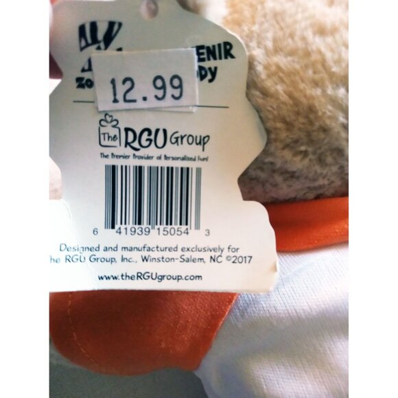 Duke's Bear Plush Zoovenir Mount Vernon Texas 2017 Stuffed Animal 10 Inches - Picture 9 of 14